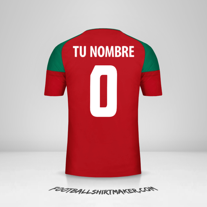 Jersey Marruecos 2017 -  tu nombre - 0