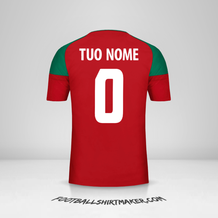 Maglia Marocco 2017 -  tuo nome - 0