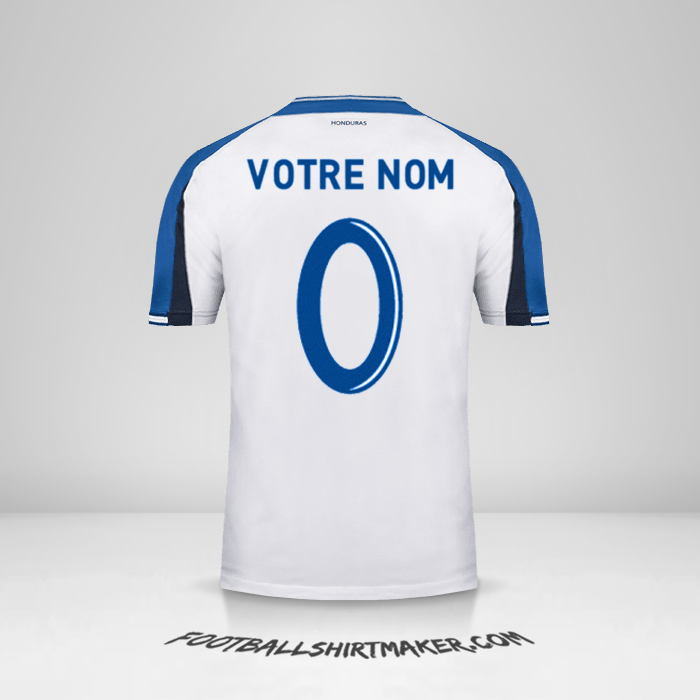 Maillot Honduras 2016/17 -  votre nom - 0