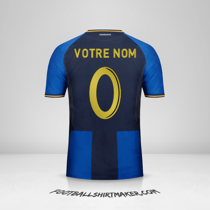 Maillot Honduras 2016/17 III -  votre nom - 0