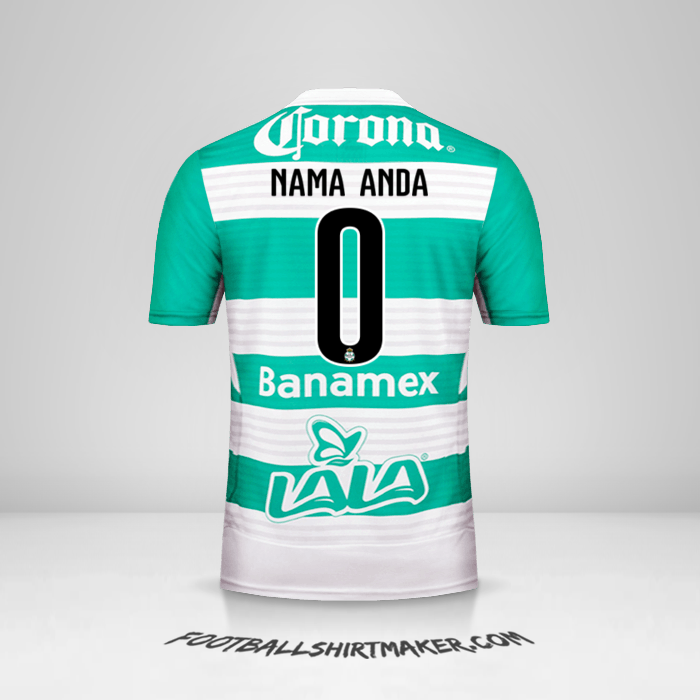 Jersey Santos Laguna 2015/16 -  nama anda - 0