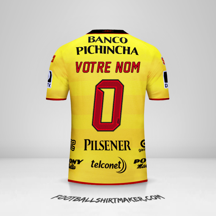 Maillot Barcelona SC 2017 -  votre nom - 0