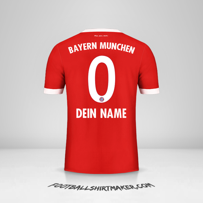 Trikot FC Bayern Munchen 2017/18 -  dein name - 0