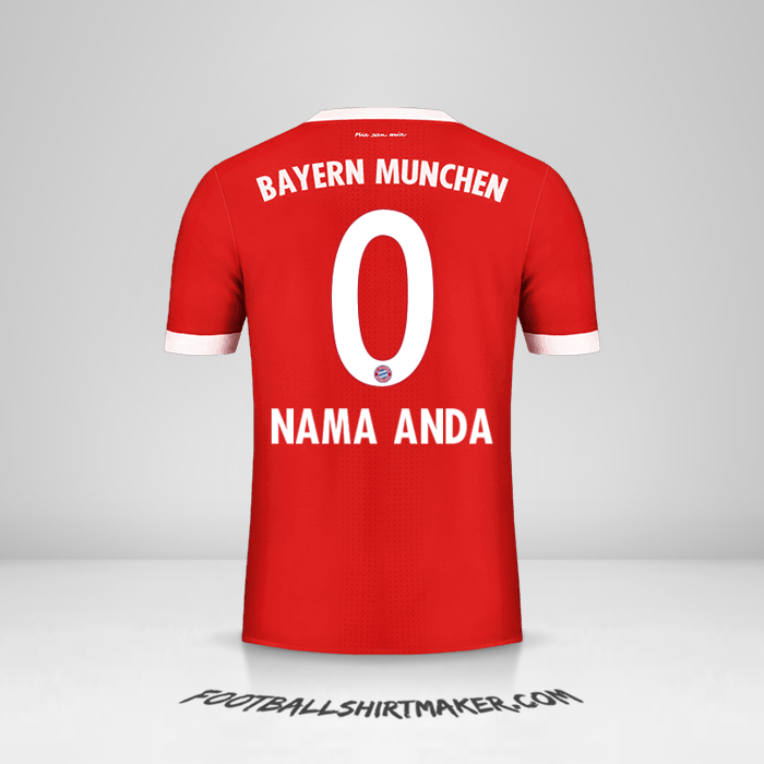 Jersey FC Bayern Munchen 2017/18 -  nama anda - 0