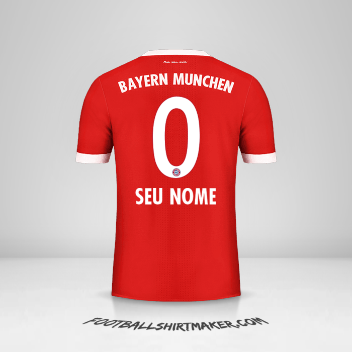 Camisa FC Bayern Munchen 2017/18 -  seu nome - 0