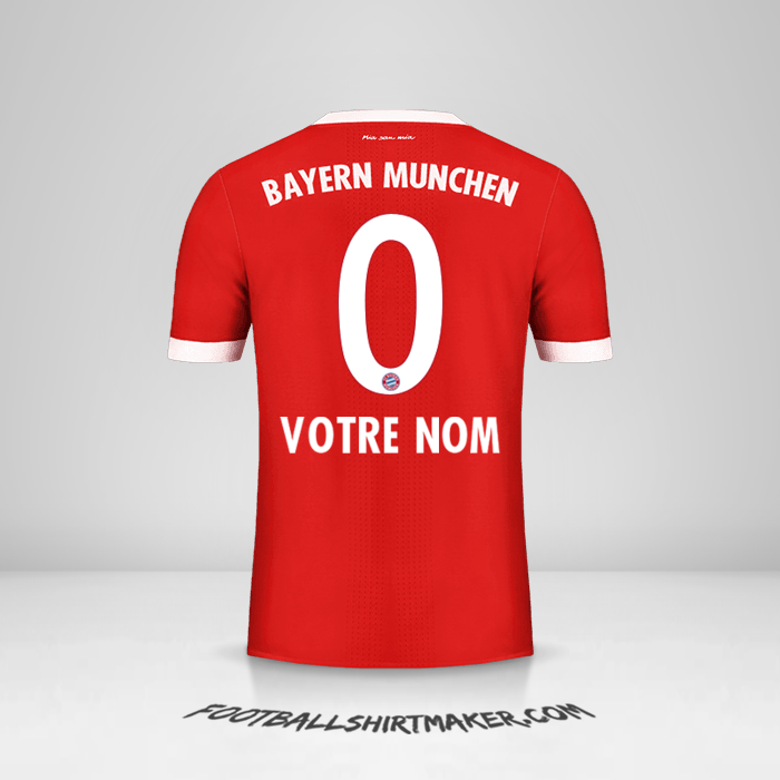 Maillot FC Bayern Munchen 2017/18 -  votre nom - 0