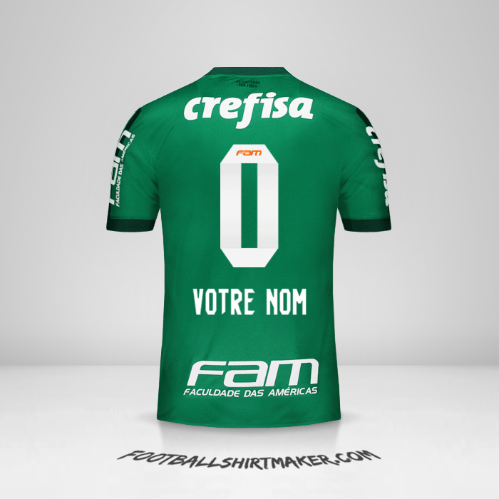 Maillot Palmeiras 2017 -  votre nom - 0