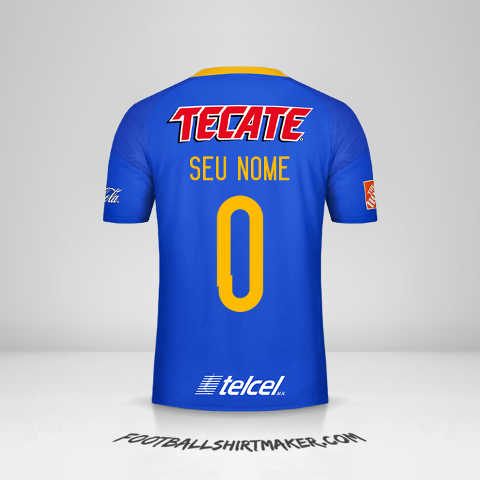 Camisa Tigres UANL 2016/17 II -  seu nome - 0