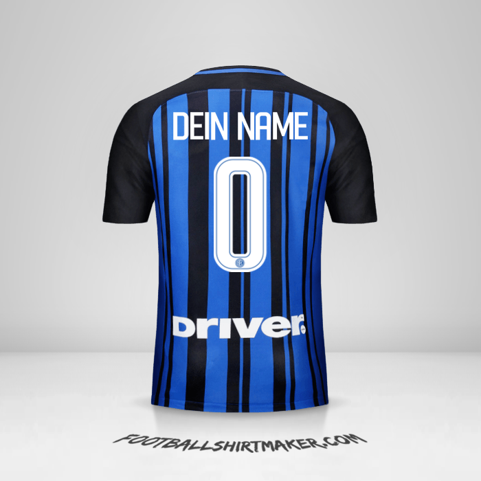 Trikot Inter 2017/18 -  dein name - 0