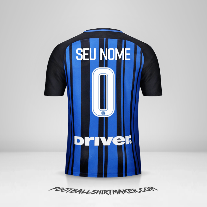 Camisa Inter 2017/18 -  seu nome - 0