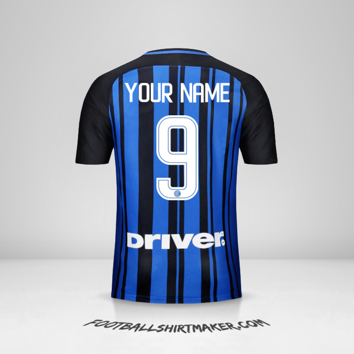 Inter 2017/18 shirt number 9 your name