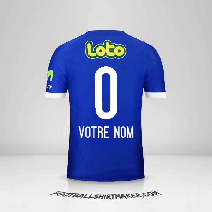 Maillot Universidad de Chile 2017 -  votre nom - 0