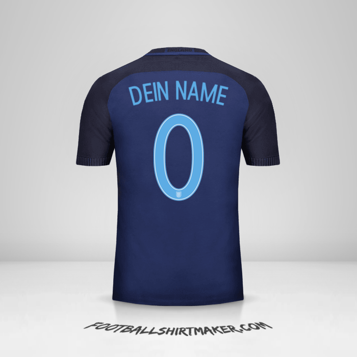 Trikot England 2017 II -  dein name - 0