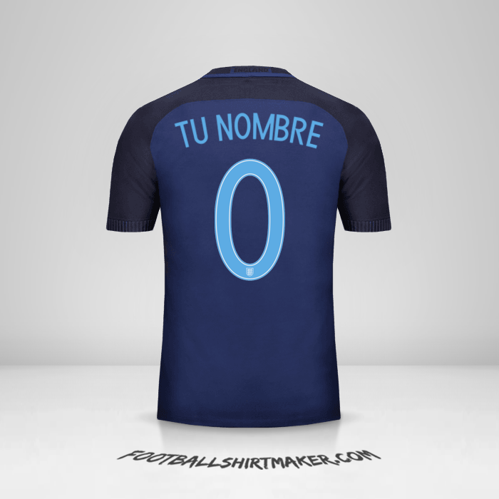 Jersey Inglaterra 2017 II -  tu nombre - 0