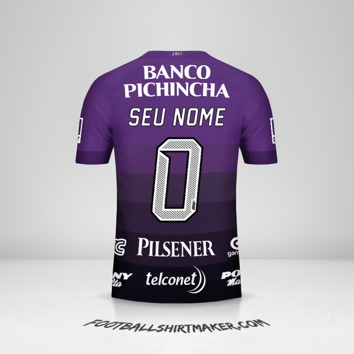 Camisa Barcelona SC 2017 II -  seu nome - 0