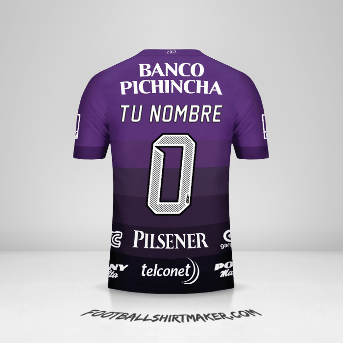 Camiseta Barcelona SC 2017 II -  tu nombre - 0