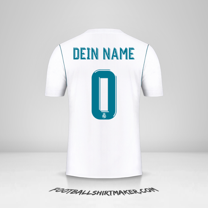 Trikot Real Madrid CF 2017/18 Cup -  dein name - 0