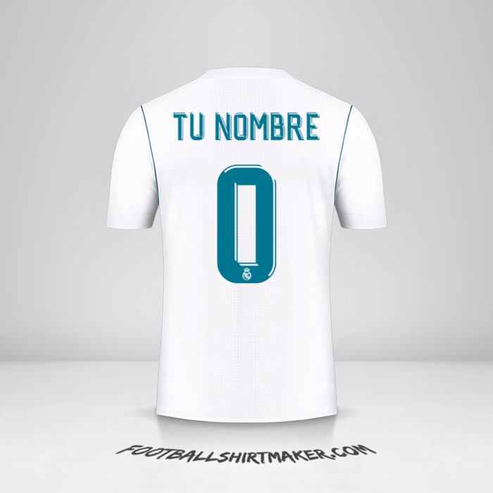 Jersey Real Madrid CF 2017/18 Cup -  tu nombre - 0