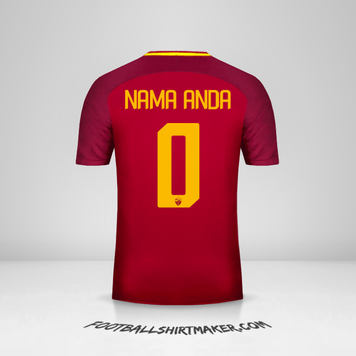 Jersey AS Roma 2017/18 -  nama anda - 0