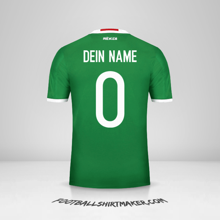 Trikot Mexiko 2016 -  dein name - 0