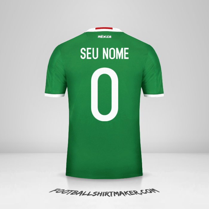 Camisa México 2016 -  seu nome - 0