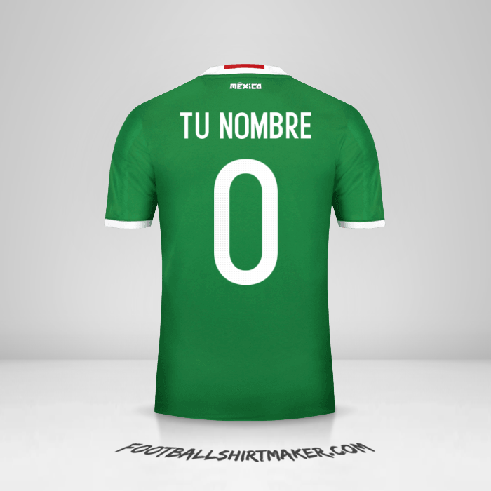 Jersey Mexico 2016 -  tu nombre - 0