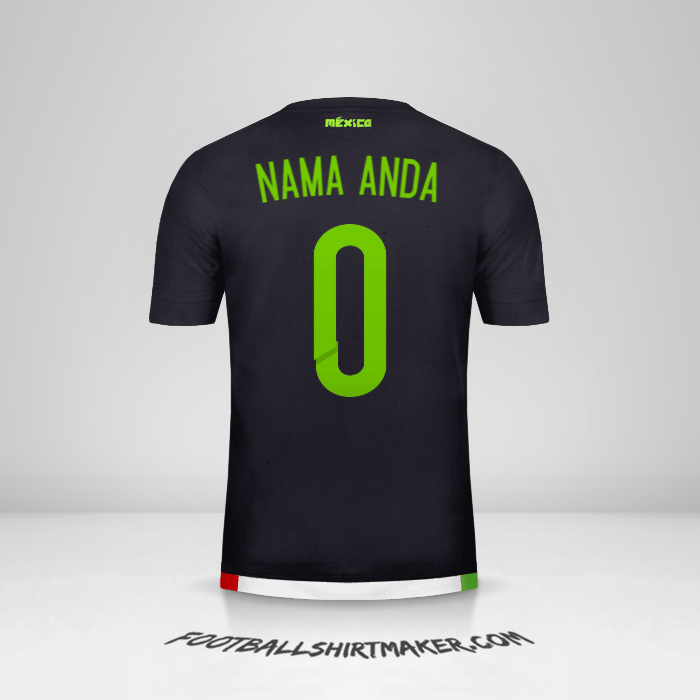 Jersey Meksiko 2015 -  nama anda - 0