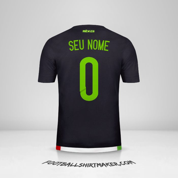 Camisa México 2015 -  seu nome - 0