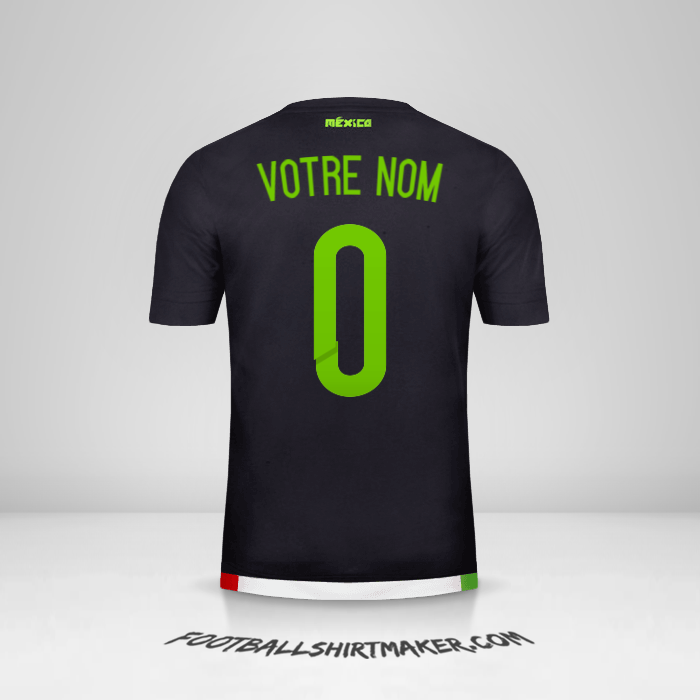 Maillot Mexique 2015 -  votre nom - 0