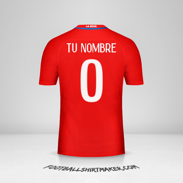 Jersey Chile 2016 -  tu nombre - 0