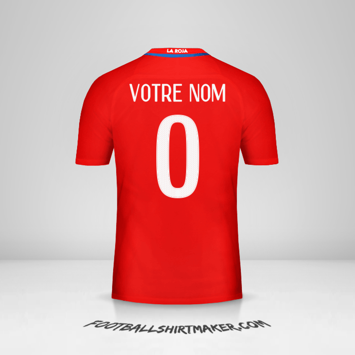 Maillot Chili 2016 -  votre nom - 0