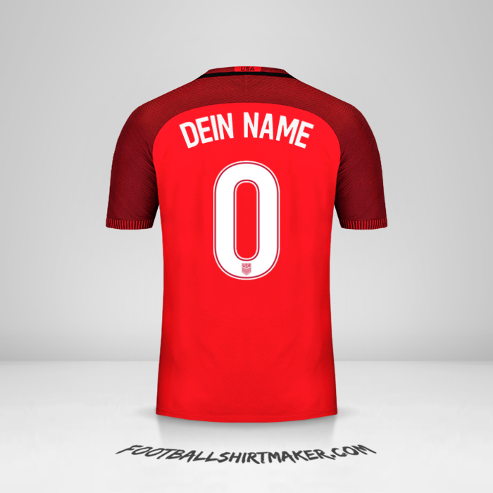 Trikot Vereinigte Staaten 2017 III -  dein name - 0