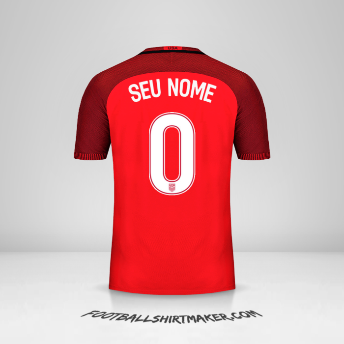 Camisa Estados Unidos 2017 III -  seu nome - 0