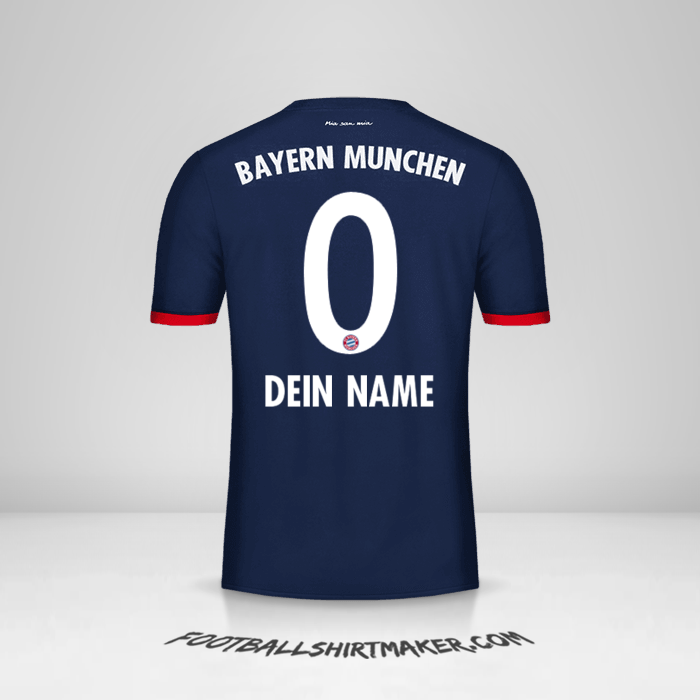 Trikot FC Bayern Munchen 2017/18 II -  dein name - 0