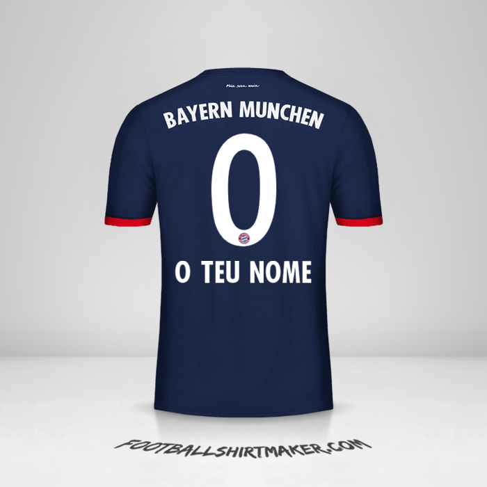 Camisola FC Bayern Munchen 2017/18 II -  o teu nome - 0