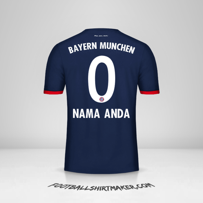 Jersey FC Bayern Munchen 2017/18 II -  nama anda - 0