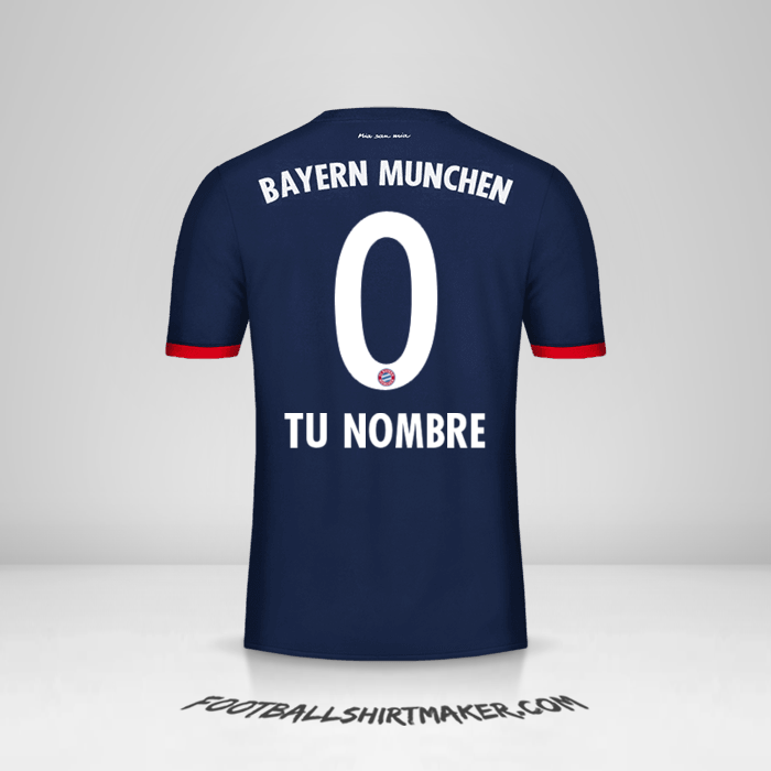 Camiseta FC Bayern Munchen 2017/18 II número 0 tu nombre