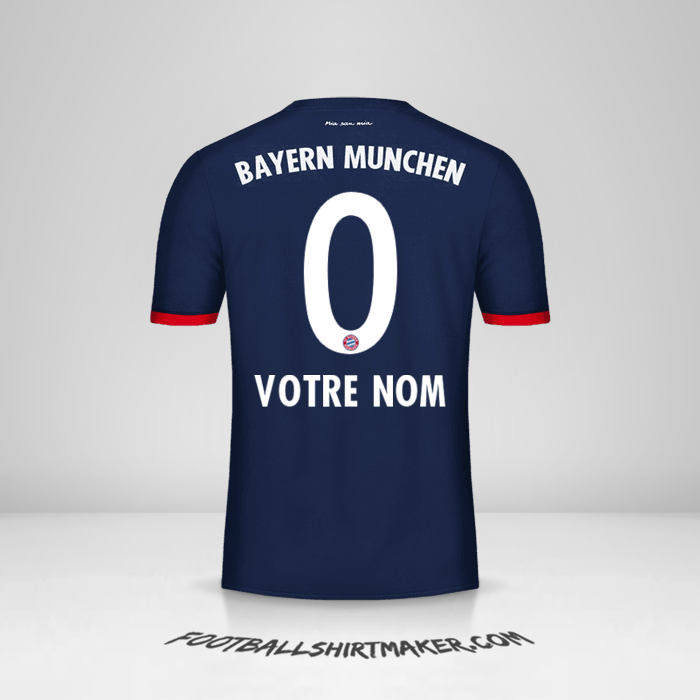 Maillot FC Bayern Munchen 2017/18 II -  votre nom - 0