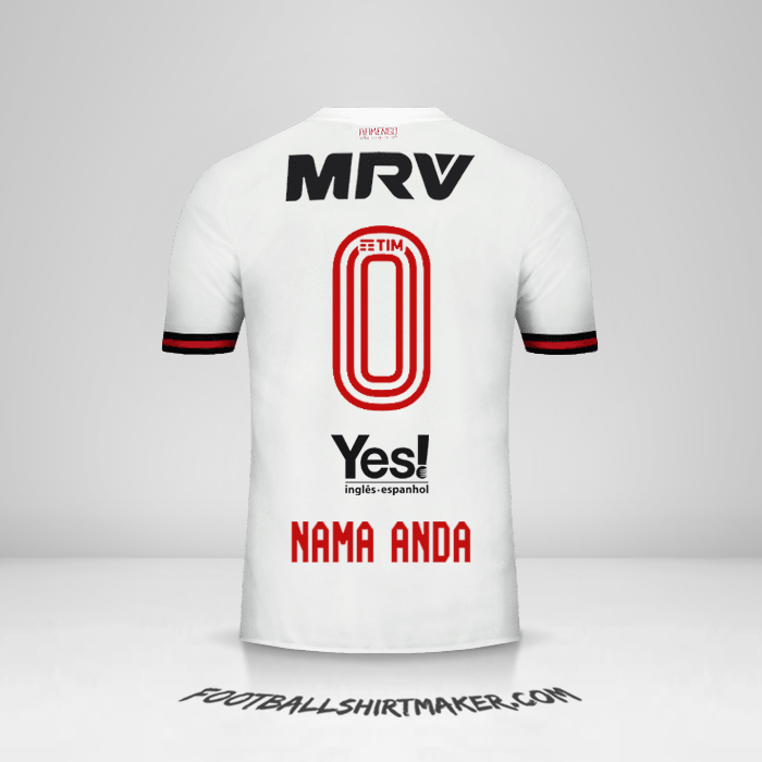 Jersey Flamengo 2017/18 II -  nama anda - 0