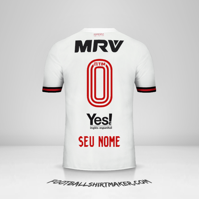 Camisa Flamengo 2017/18 II -  seu nome - 0