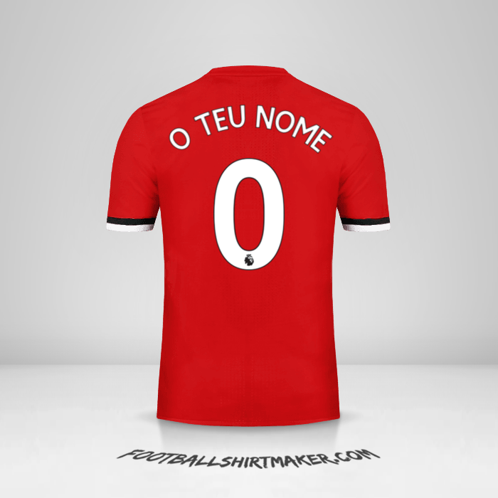 Camisola Manchester United 2017/18 -  o teu nome - 0