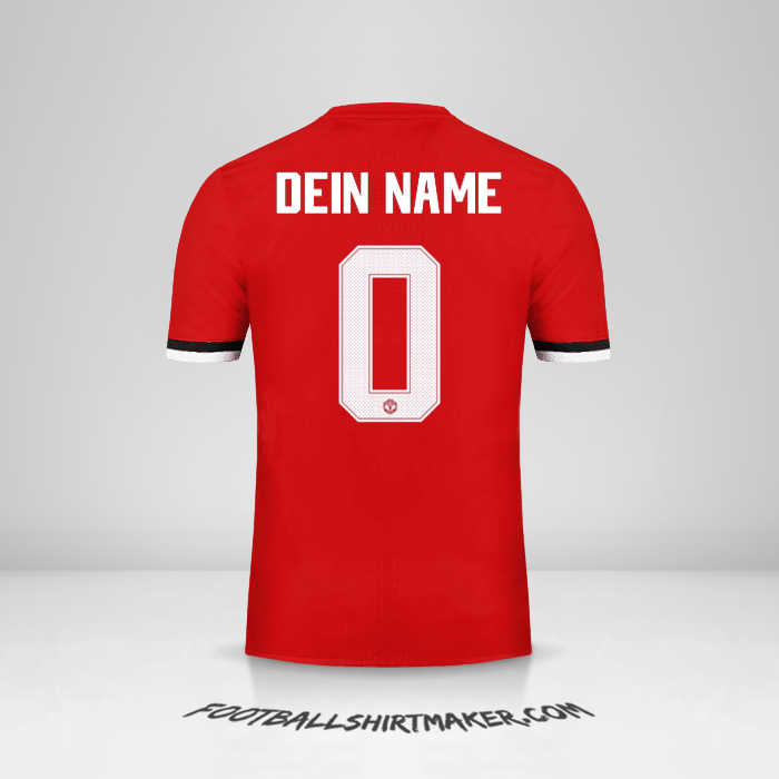 Trikot Manchester United 2017/18 Cup -  dein name - 0