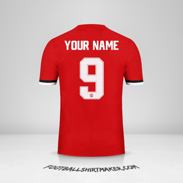 Manchester United 2017 18 Cup shirt. Create shirt with your name and number