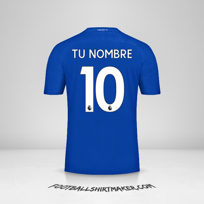 Camiseta Chelsea 2017/18 número 10 tu nombre