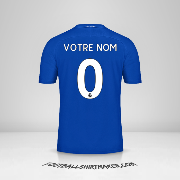 Maillot Chelsea 2017/18 -  votre nom - 0