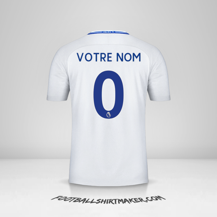 Maillot Chelsea 2017/18 II -  votre nom - 0