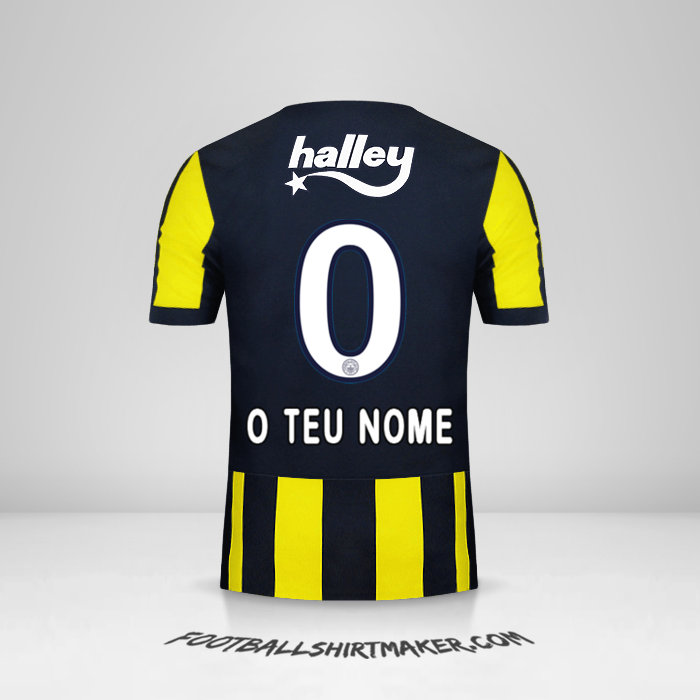 Camisola Fenerbahce SK 2017/18 -  o teu nome - 0