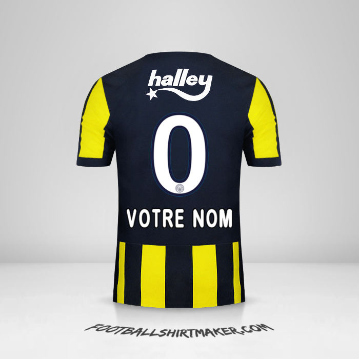 Maillot Fenerbahce SK 2017/18 -  votre nom - 0