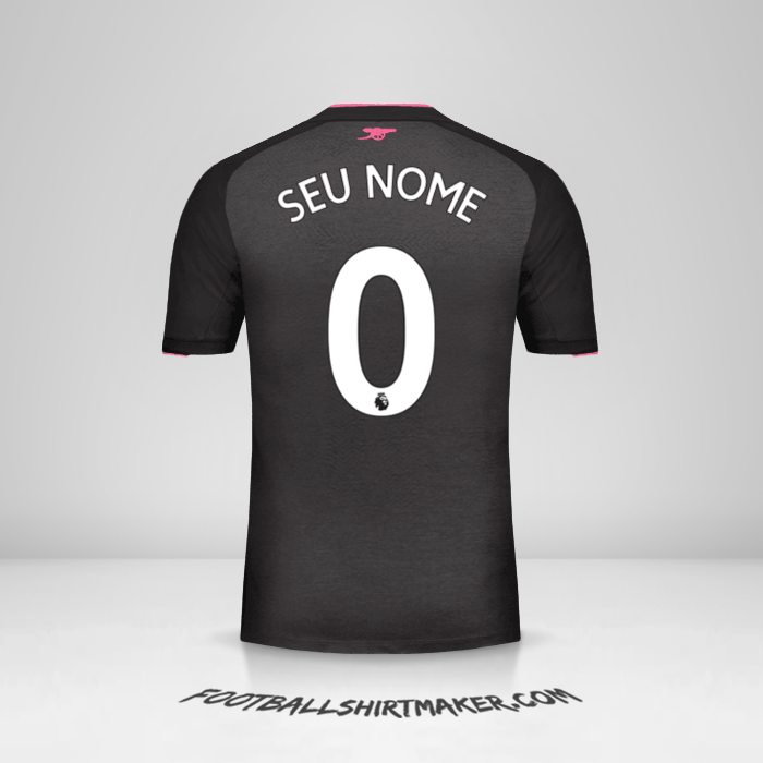 Camisa Arsenal 2017/18 III -  seu nome - 0