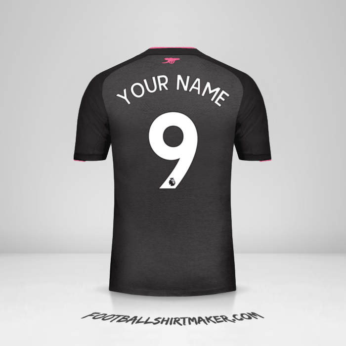 Arsenal 2017/18 III shirt number 9 your name